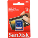 SanDisk 16GB SDHC Flash Memory Card for Camera (SDSDB-016G-B35)