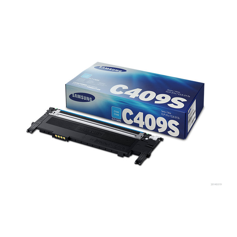 Samsung CLT-C409S/SEE Cyan Toner Cartridge for CLP-310, CLP-315, CLX-3170, CLX-3175 printers