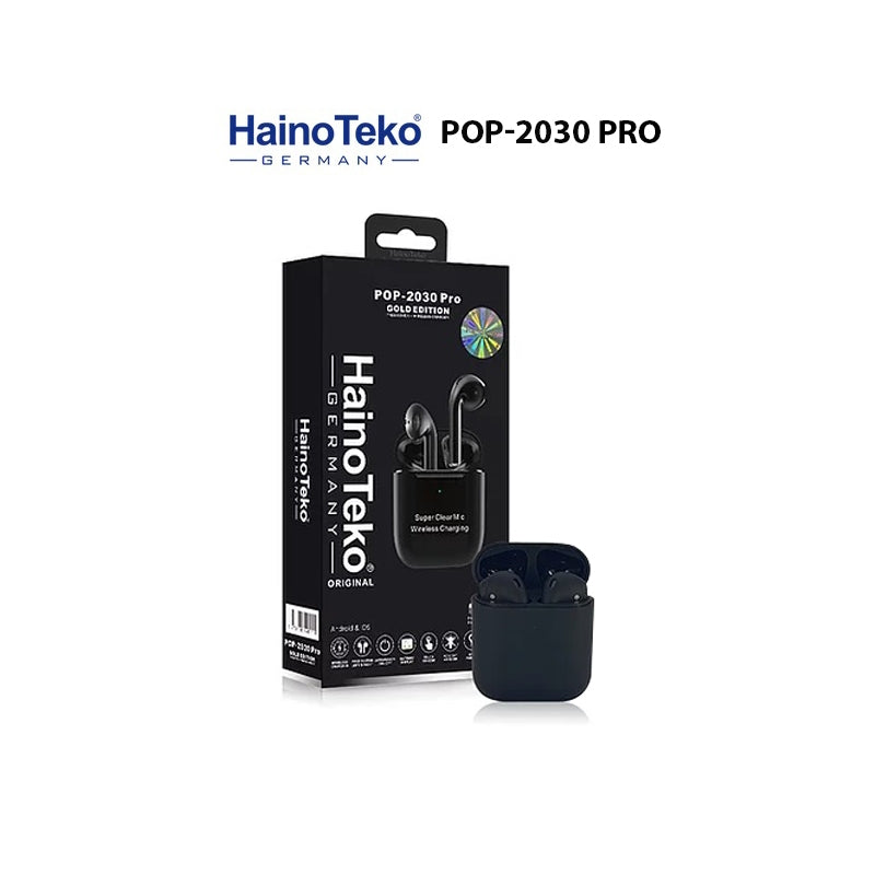 Haino Teko Pop-2030 Pro Wireless Earbuds - with Cover and Wireless Charger