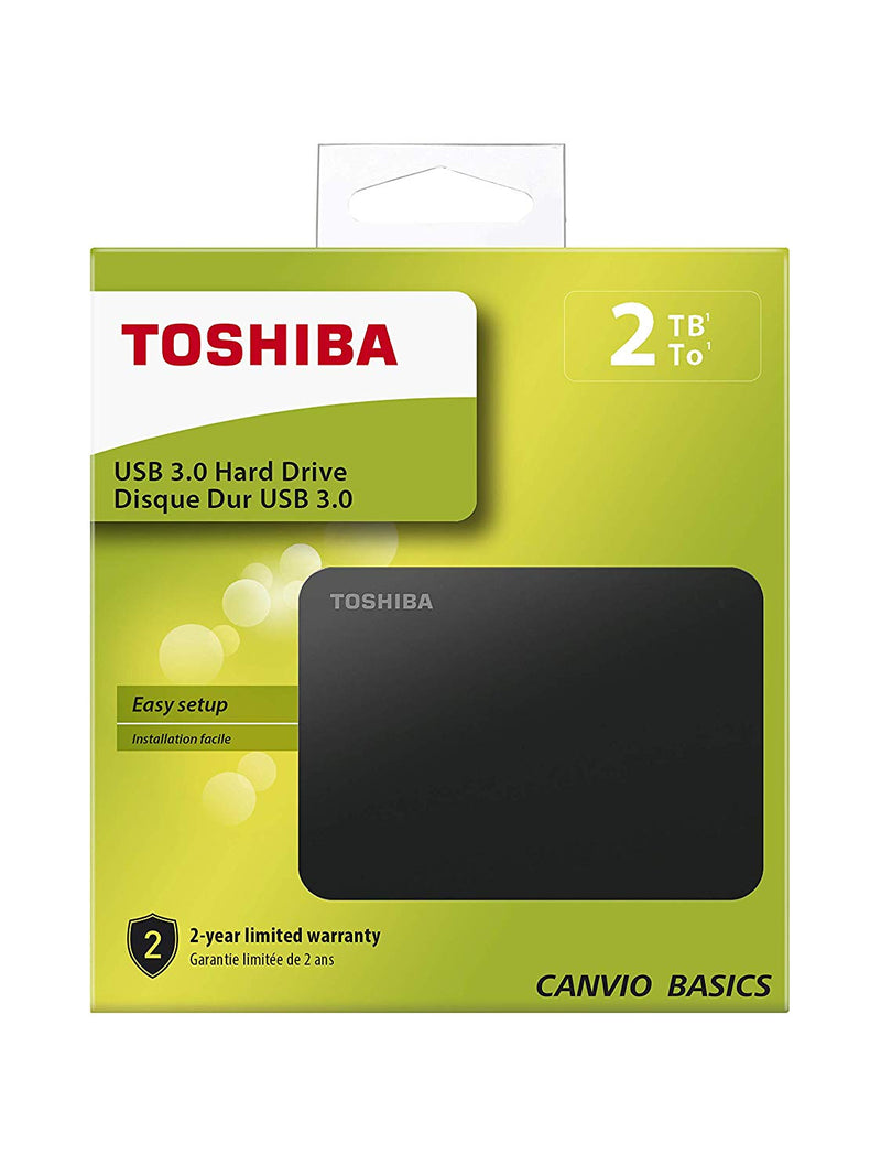 Toshiba 2TB Canvio Basics External Hard Disk Drive (HDTB420EK3AA)