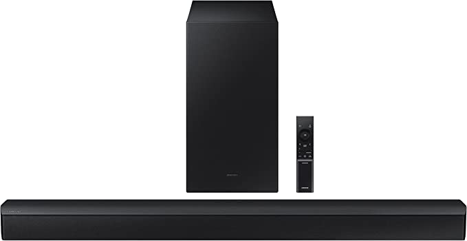 Samsung HW-B450 2.1ch Soundbar - Wireless Bluetooth TV Connection, Adaptive Sound Lite