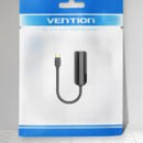 Vention CFABB USB-C 0.15M To 100M Ethernet Adapter - One USB 3.1 Type-C Male Connector, One RJ45 Female Gigabit Ethernet Connector