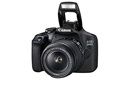 Canon EOS 2000D DSLR Camera and EF-S 18-55 mm f/3.5-5.6 IS II Lens (2728C003AA)