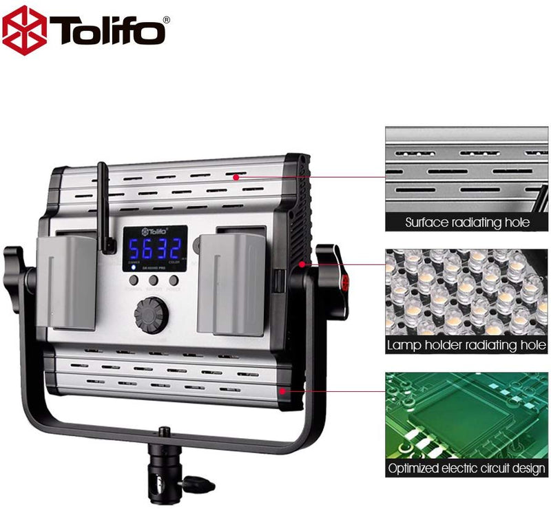 Tolifo Kit T-600BL Bi-Color LED Studio light