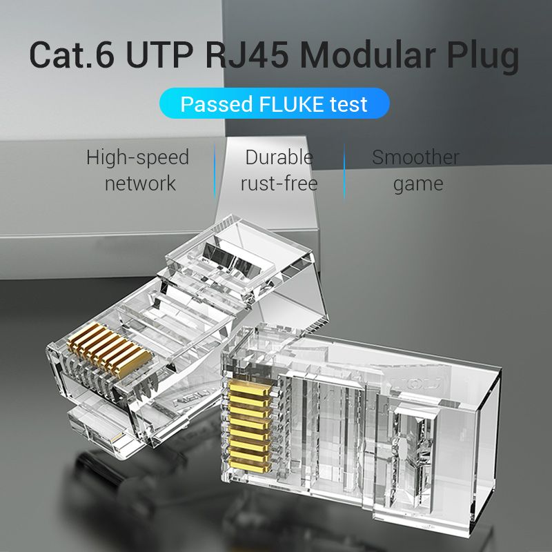 Vention CAT 6 RJ45 Connectors- Pack of 100 (VEN-IDDR0-100)