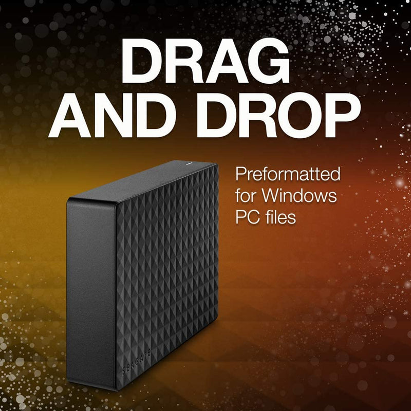 Seagate Expansion Desktop 10TB External Hard Drive HDD - USB 3.0 for PC Laptop (B07NPMMZ8C)