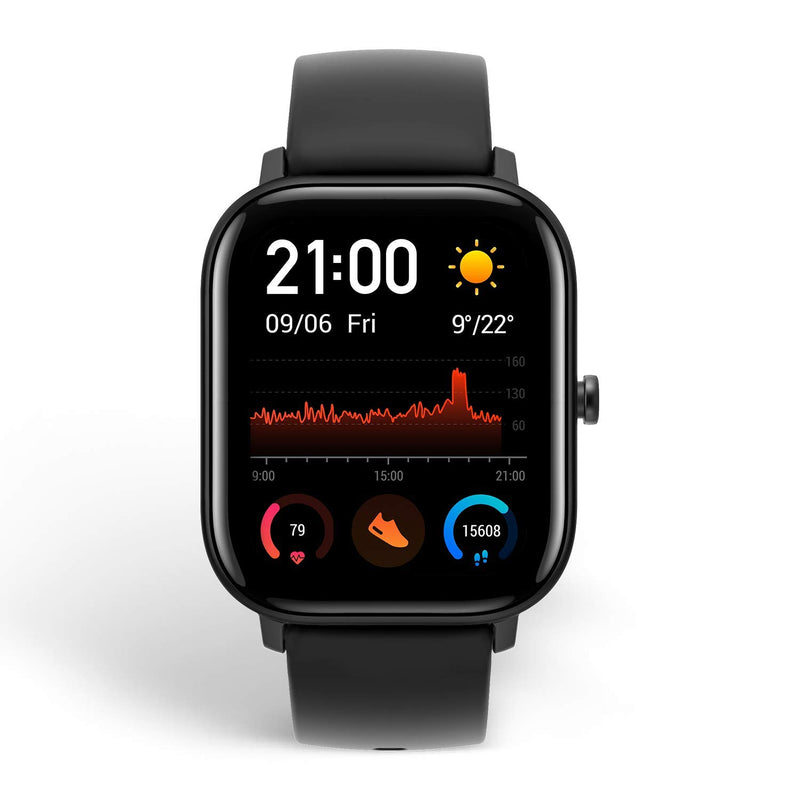 Amazfit GTS Smart Watch (Obsidian Black) B07XLMY2HW