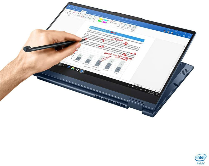 Lenovo ThinkBook 14s Yoga 2-in 1, 14" FHD IPS 300nits Touch Screen, Core i7-1165G7, Backlit Keyboard, WiFi 6 , USB-C, Thunderbolt 4, HDMI, Iris Xe Graphics, Windows 10 Pro,16GB RAM, 512GB PCIe SSD