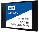 WD BLUE 500GB SATA III 6Gb/s 2.5 inch/7mm Internal SSD -  WDS500G2B0A
