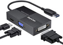 USB to HDMI VGA DVI Adapter (B07X3273C4), USB3.0 Converter with 2K Full HD 2048x1152 for Multiple Monitors, Compatible with Windows 7/8/10, Mac OS X,