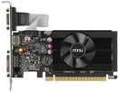 MSI Gaming GeForce GT 710 2GB GDRR3 64-bit HDCP Support DirectX 12 OpenGL 4.5 Single Fan Low Profile Graphics Card (GT 710 2GD3 LP)