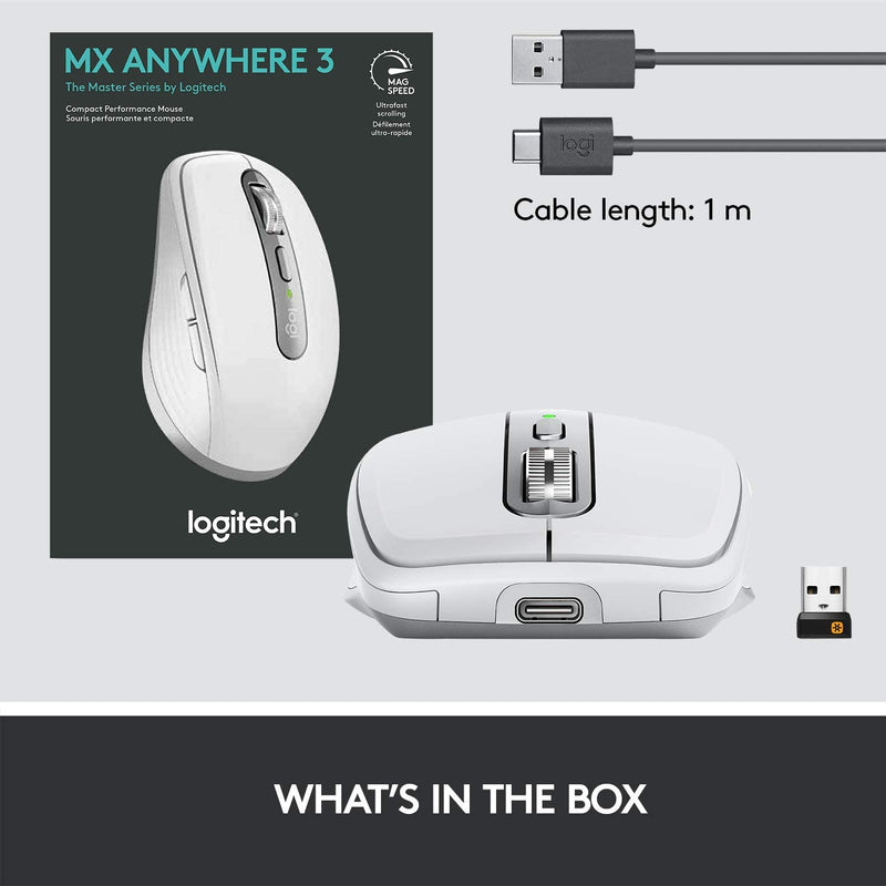 Logitech MX Anywhere 3 Wireless Compact Performance Mouse