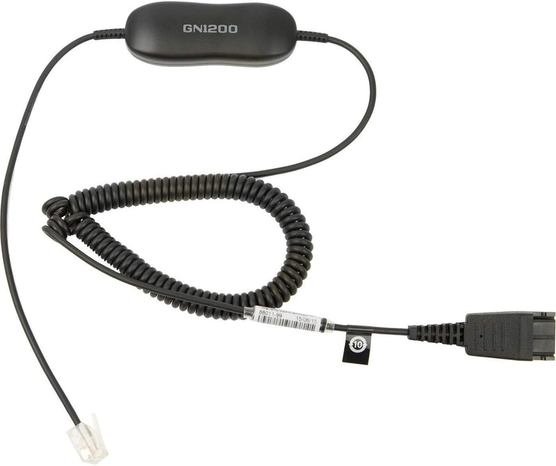 Jabra GN 1200 CC 2m Coiled QD to Mod Plug Audio Enhancer - 88011-99