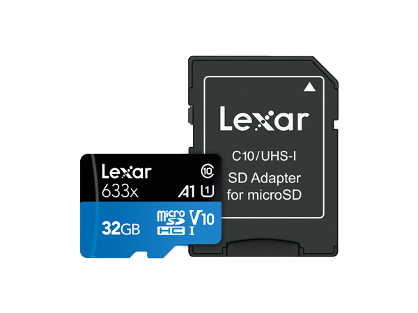 Lexar® High-Performance 633x microSDHC™/microSDXC™ UHS-I Cards - 32GB