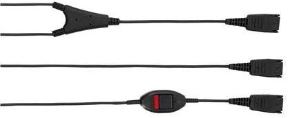 Jabra QD supervisor cord or ‘Y cord’ with Mute button - 8800-02-01