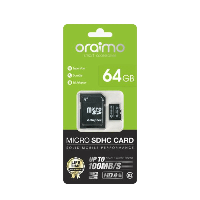 Oraimo 64GB Memory Card SD Card
