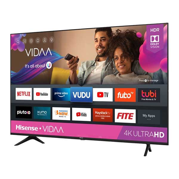 Hisense 65 Inch Smart VIDAA UHD 4K TV (65A6GKEN)