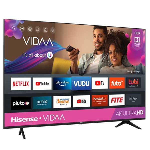 Hisense 65 Inch Smart VIDAA UHD 4K TV (65A6GKEN)