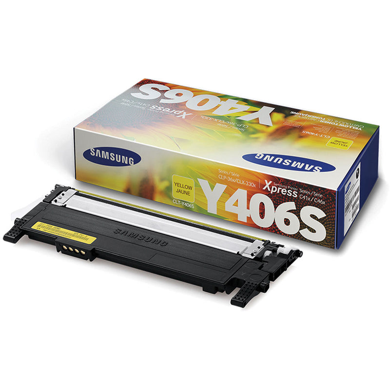 Samsung CLT-Y406S/SEE Toner Cartridge Yellow for CLP-365W, C410W, 3305W, Xpress C460FW printers