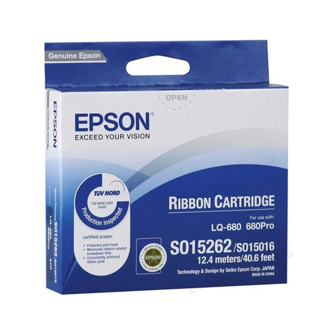 EPSON SIDM BLACK RIBBON CARTRIDGE FOR LQ-670 (C13S015262BA)