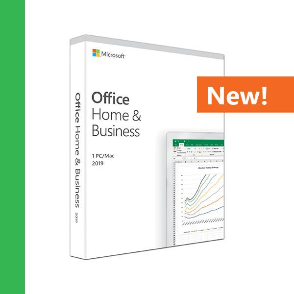 Microsoft Office Home and Business 2019 1 Person Compatible on Windows 10 and Apple macOS - T5D-03244