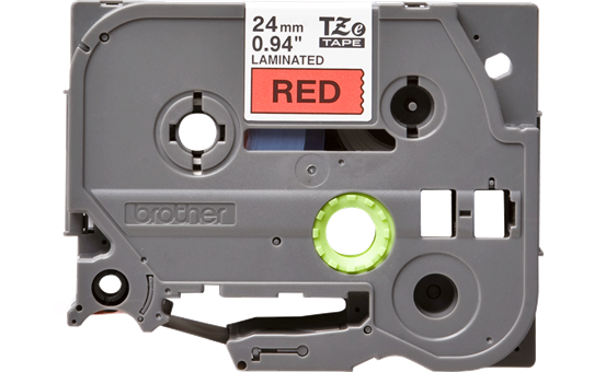 Brother TZe-451 Labelling Tape Cassette – Black on Red, 24mm wide
