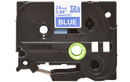 Brother TZe-555 Labelling Tape Cassette – White On Blue, 24mm wide