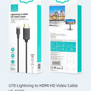 USAMS US-SJ509 U70 Lightning to HDMI HD Video Cable