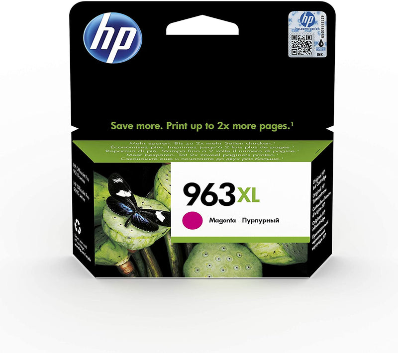 HP 963XL High Yield Magenta Original Ink Cartridge, 3JA28AE