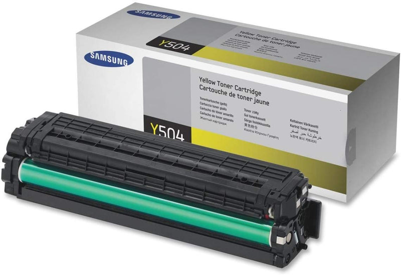 Samsung CLT-Y504S/SEE Yellow Toner Cartridge - 1,800 Yield for CLP-415N/415NW, CLX-4195N/4195FN/4195FW, Xpress C1860FW printers