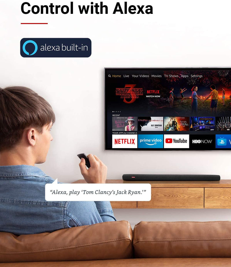 Anker Nebula Soundbar – FIRE TV EDITION, Voice Remote with Alexa – D3000