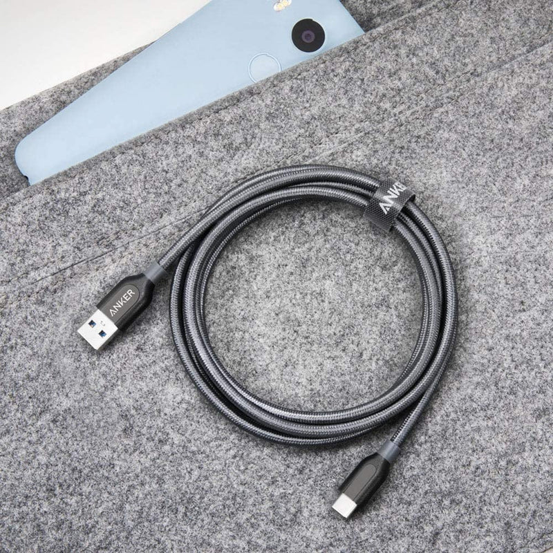 Anker USB Type C Cable, Anker Powerline + USB C to USB 3.0 Cable (AK-A81690A1) (6 feet), High Durability, for Samsung Galaxy Note 8, S8, S8 +, S9, S10, Sony XZ, LG V20 G5 G6, HTC 10, Xiaomi 5