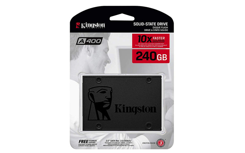 Kingston 240GB A400 SATA3 6GB/s 2.5 Inch Internal SSD - SA400S37/240G