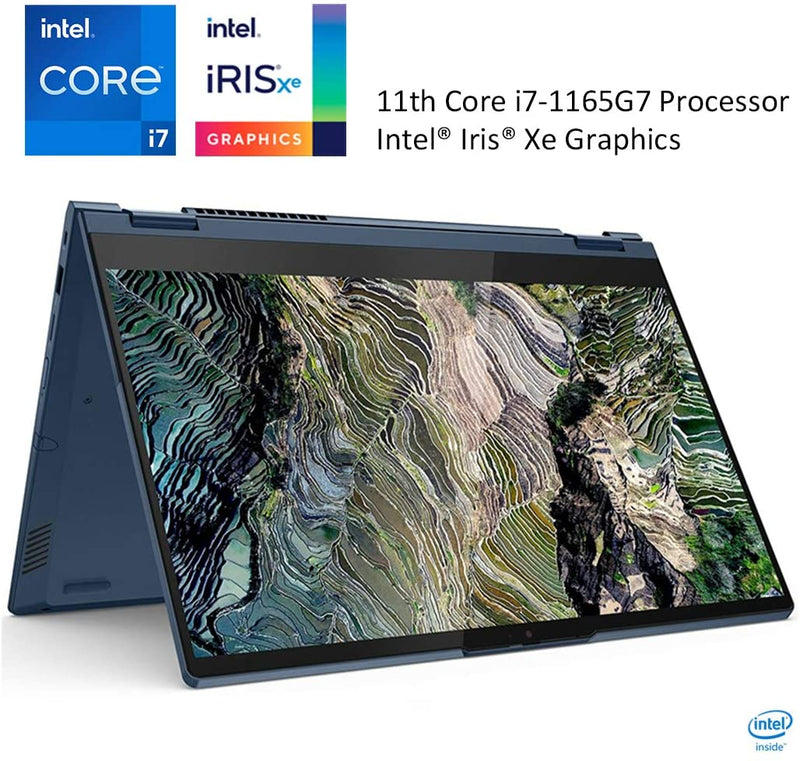 Lenovo ThinkBook 14s Yoga 2-in 1, 14" FHD IPS 300nits Touch Screen, Core i7-1165G7, Backlit Keyboard, WiFi 6 , USB-C, Thunderbolt 4, HDMI, Iris Xe Graphics, Windows 10 Pro,16GB RAM, 512GB PCIe SSD