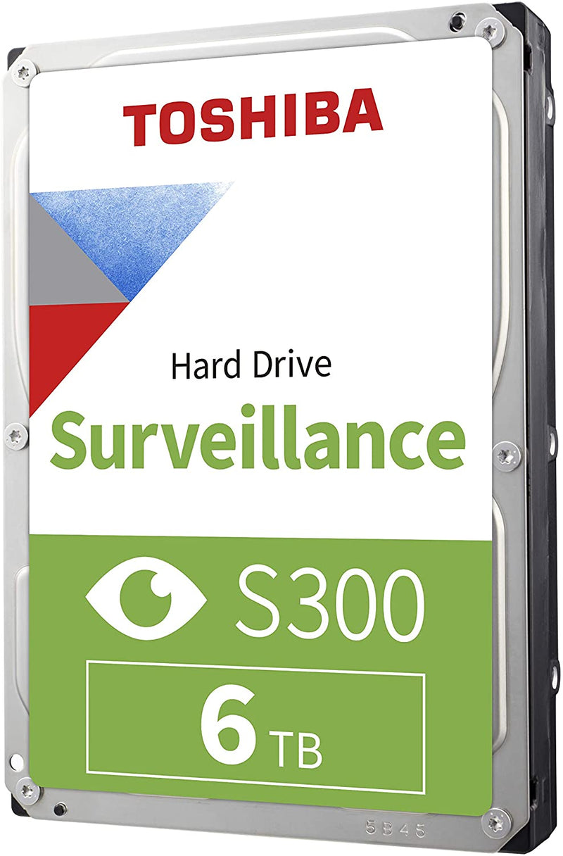 Toshiba S300 6TB Surveillance 3.5” Internal Hard Drive (HDETV13ZSA51)