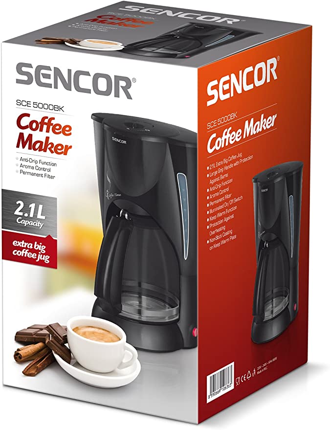 Sencor SCE 5000BK Coffee Maker 2.1L 