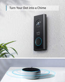 Eufy Security, Wireless Video Doorbell (Battery-Powered) with 2K HD, Doorbell Camera (E82101W4)