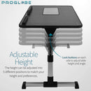 ‎Proglobe Adjustable Lap Desk with Cooling Fan, Proglobe Lapdesk with Fans, Laptop Stand with Adjustable Height