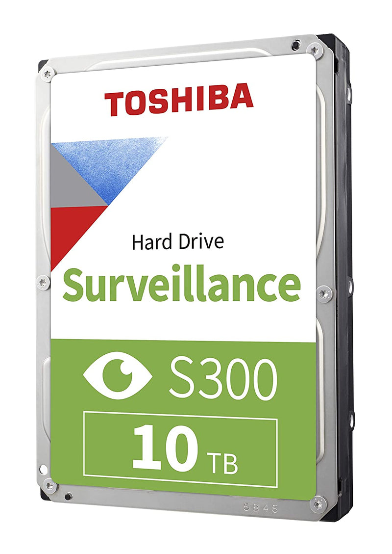 Toshiba S300 10TB Surveillance 3.5” Internal Hard Drive (HDETV10ZSA51)