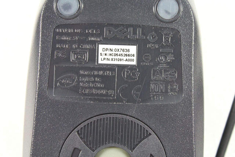 Dell X7636 - Two Button Scroll USB Ball Mouse YH933