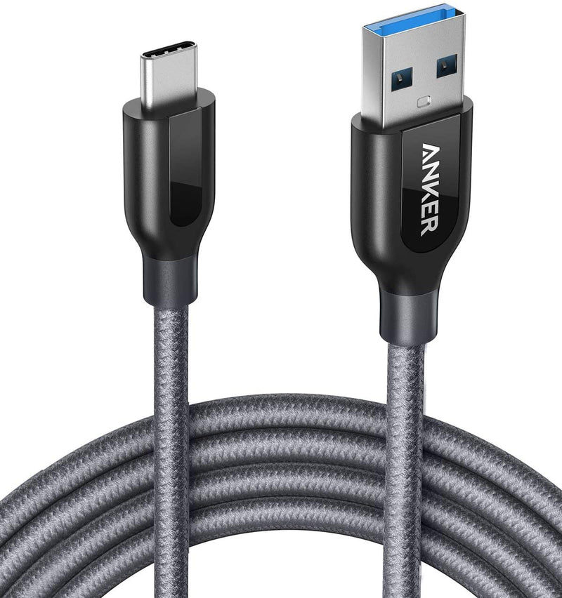 Anker USB Type C Cable, Anker Powerline + USB C to USB 3.0 Cable (AK-A81690A1) (6 feet), High Durability, for Samsung Galaxy Note 8, S8, S8 +, S9, S10, Sony XZ, LG V20 G5 G6, HTC 10, Xiaomi 5