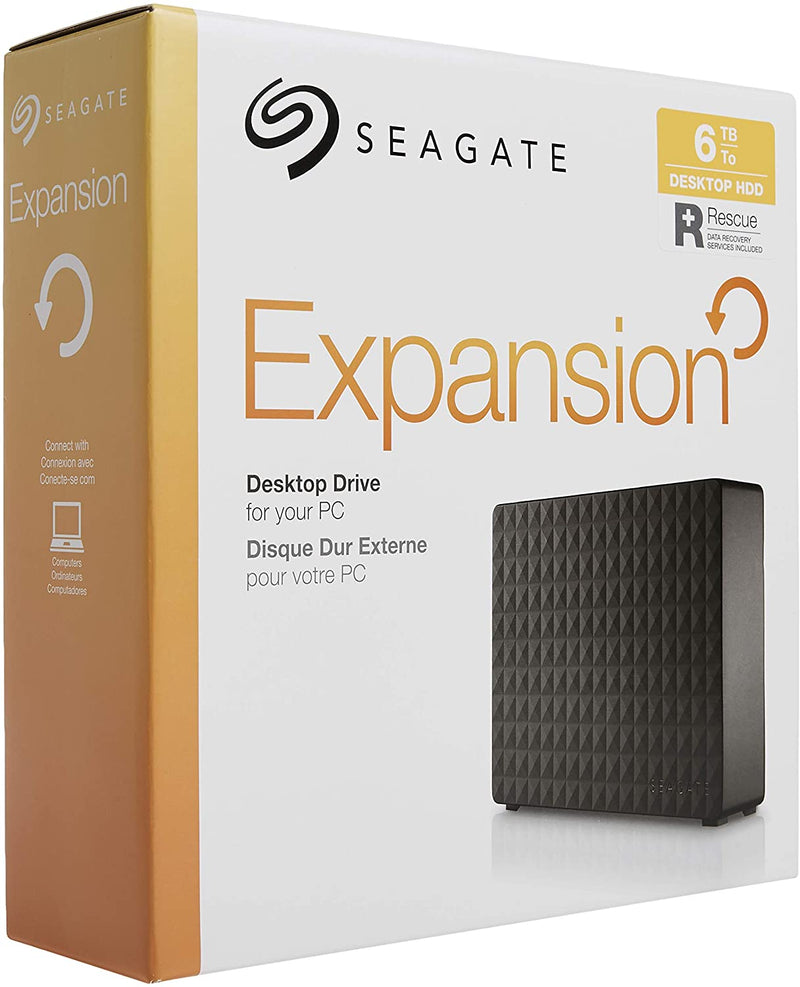 Seagate Expansion Desktop 6TB External Hard Drive HDD – USB 3.0 for PC Laptop (‎B07C7V494X)