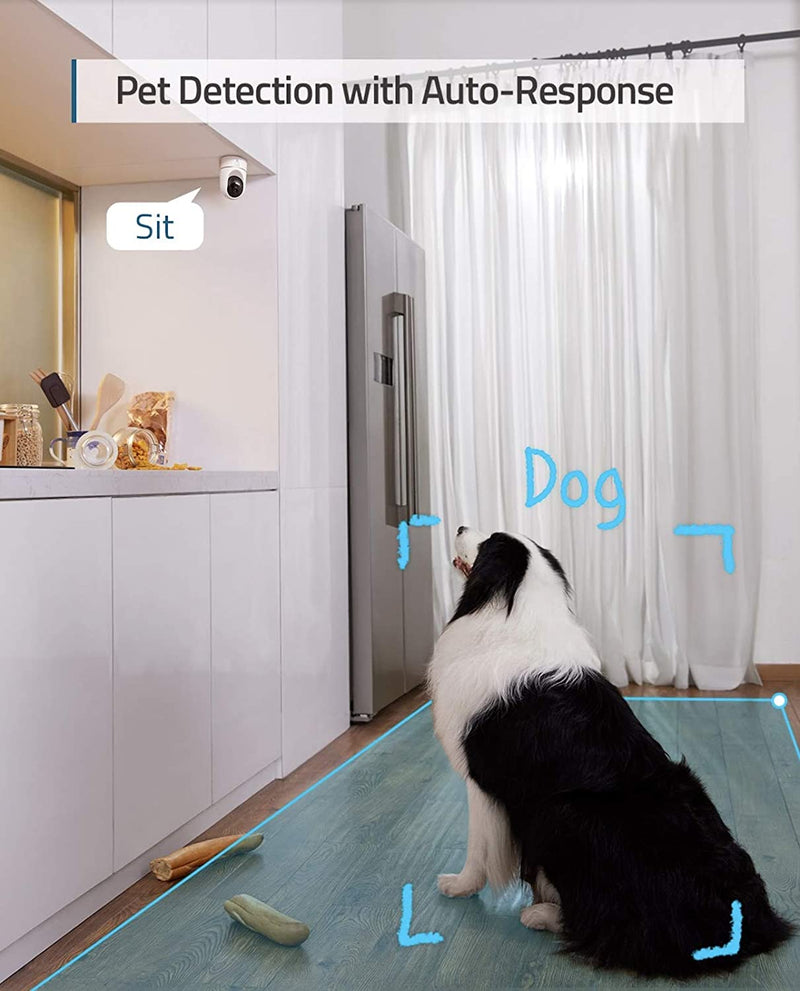 Anker eufy Security Solo IndoorCam P24, 2K Pan & Tilt Security Indoor Camera, Plug-in Camera with Wi-Fi (T8410223)