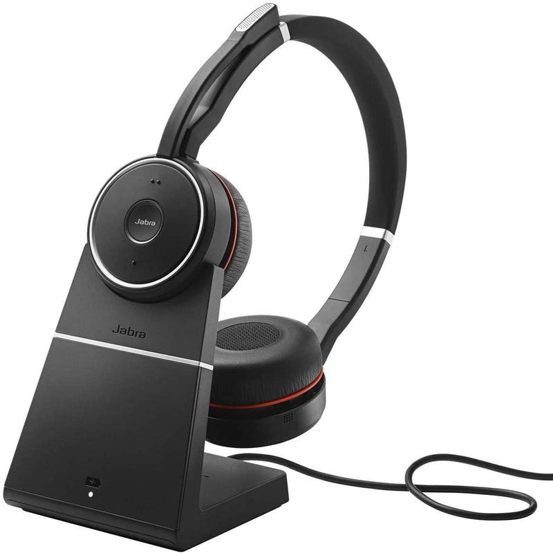 Jabra Evolve 75 Stereo MS, Charging stand & Link 370 Wireless Headset - 7599-832-199