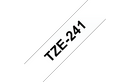 Brother TZe-241 Labelling Tape Cassette – Black on White, 18mm wide