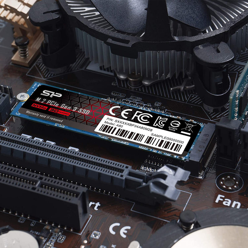 Silicon Power 256GB NVMe M.2 PCIe Gen3x4 2280 TLC SSD(‎B07L6FJS7V)