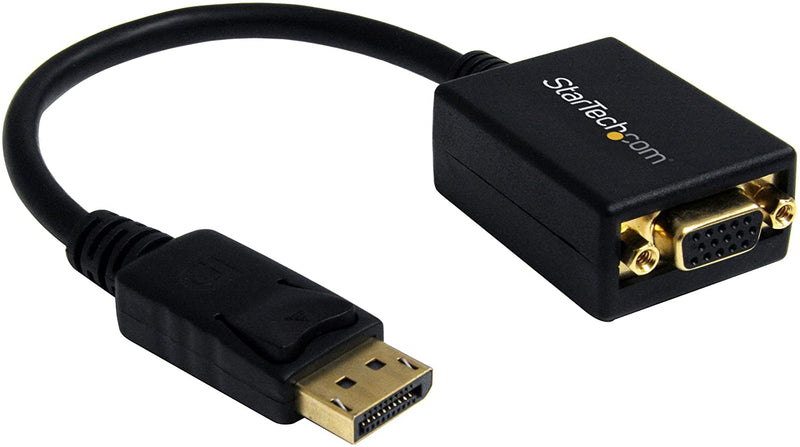 StarTech DisplayPort to VGA Video Adapter Converter DP2VGA2- Active - 1080p - DP to VGA Converter (DP2VGA2) Black