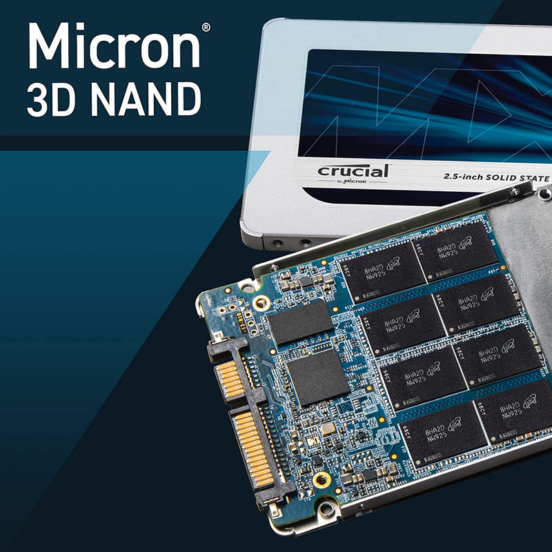 Crucial MX500 250GB 3D NAND SATA 2.5 Inch Internal SSD (CT250MX500SSD1)