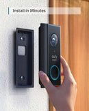 Eufy Security, Wireless Video Doorbell (Battery-Powered) with 2K HD, Doorbell Camera (E82101W4)