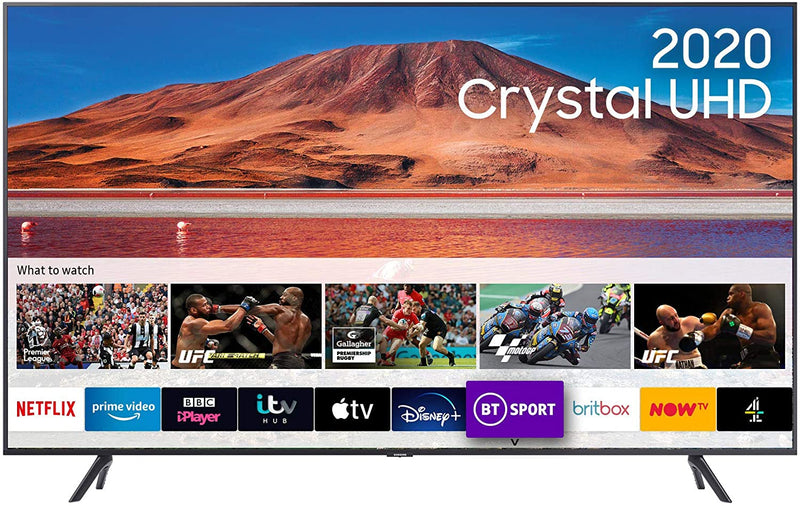 Samsung65" TU7100 Crystal UHD 4K HDR Smart TV(B086T2QHHH)